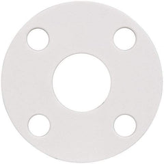 Made in USA - 1-1/4" Pipe, Flange Gasket - Gore-Tex GR, White, 1/16" Thick - Industrial Tool & Supply