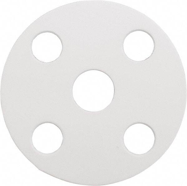 Made in USA - 1/2" Pipe, Flange Gasket - Gore-Tex GR, White, 1/16" Thick - Industrial Tool & Supply