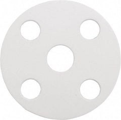 Made in USA - 1/2" Pipe, Flange Gasket - Gore-Tex GR, White, 1/16" Thick - Industrial Tool & Supply