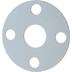 Made in USA - 1-1/4" Pipe, Flange Gasket - Gore-Tex GR, White, 1/16" Thick - Industrial Tool & Supply