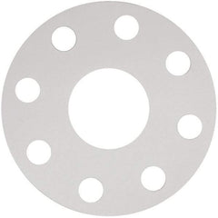 Made in USA - 2" Pipe, Flange Gasket - Gore-Tex GR, White, 1/16" Thick - Industrial Tool & Supply