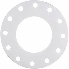 Made in USA - 6" Pipe, Flange Gasket - Gore-Tex GR, White, 1/16" Thick - Industrial Tool & Supply