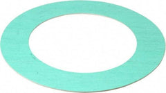 Made in USA - 4" Pipe, 4-1/2" ID x 6-7/8" OD Flange Gasket - Fiberglass/Aramid Fiber, Green/White, 1/16" Thick - Industrial Tool & Supply