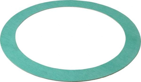 Made in USA - 8" Pipe, 8-5/8" ID x 11" OD Flange Gasket - Fiberglass/Aramid Fiber, Green/White, 1/16" Thick - Industrial Tool & Supply