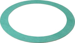 Made in USA - 8" Pipe, 8-5/8" ID x 11" OD Flange Gasket - Fiberglass/Aramid Fiber, Green/White, 1/16" Thick - Industrial Tool & Supply