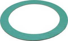 Made in USA - 6" Pipe, 6-5/8" ID x 8-3/4" OD Flange Gasket - Fiberglass/Aramid Fiber, Green/White, 1/8" Thick - Industrial Tool & Supply