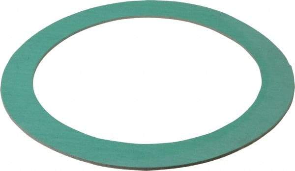 Made in USA - 8" Pipe, 8-5/8" ID x 11" OD Flange Gasket - Fiberglass/Aramid Fiber, Green/White, 1/8" Thick - Industrial Tool & Supply