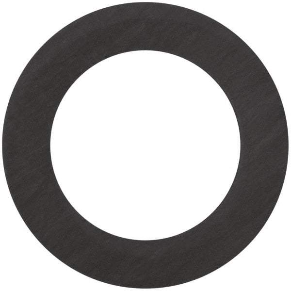 Made in USA - 4" Pipe, 4-1/2" ID x 6-7/8" OD Flange Gasket - Carbon Fiber, Black, 1/16" Thick - Industrial Tool & Supply