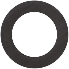 Made in USA - 4" Pipe, 4-1/2" ID x 6-7/8" OD Flange Gasket - Carbon Fiber, Black, 1/16" Thick - Industrial Tool & Supply