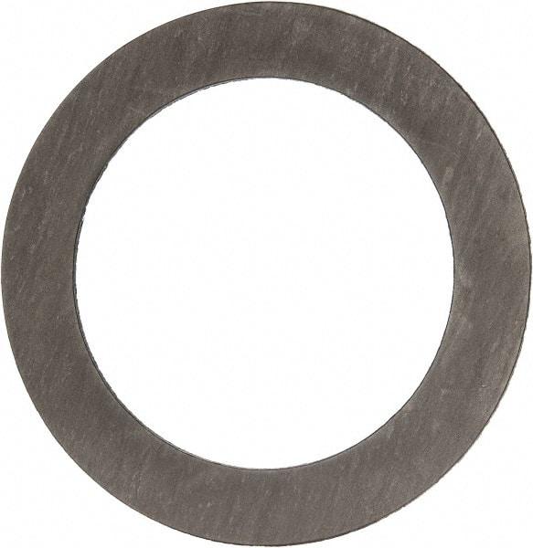 Made in USA - 5" Pipe, 5-9/16" ID x 7-3/4" OD Flange Gasket - Carbon Fiber, Black, 1/16" Thick - Industrial Tool & Supply