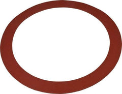 Made in USA - 10" Pipe, 10-3/4" ID x 13-3/8" OD Flange Gasket - Red Rubber, Red, 1/8" Thick - Industrial Tool & Supply