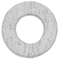 Made in USA - 5" Pipe, 5-1/32" ID x 7-3/4" OD Flange Gasket - PTFE, White, 3/32" Thick - Industrial Tool & Supply
