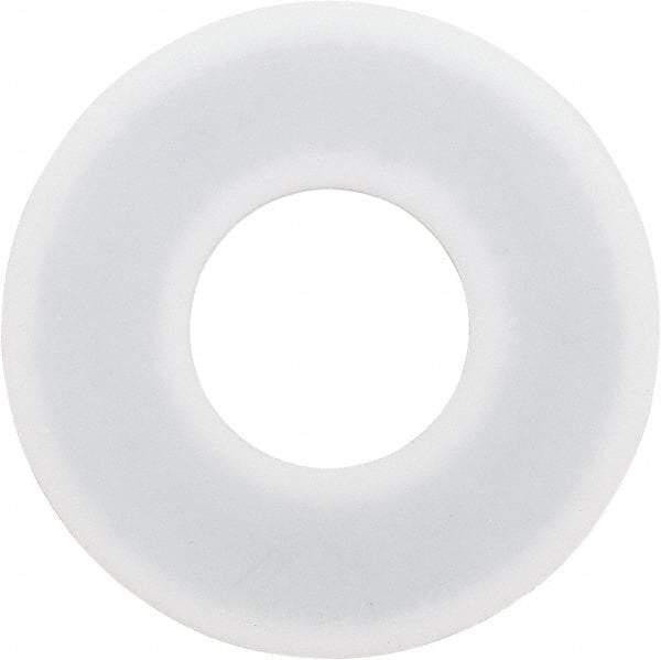 Made in USA - 1-1/4" Pipe, 1-3/8" ID x 3" OD Flange Gasket - PTFE, White, 3/32" Thick - Industrial Tool & Supply
