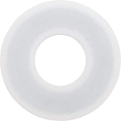 Made in USA - 1-1/4" Pipe, 1-3/8" ID x 3" OD Flange Gasket - PTFE, White, 3/32" Thick - Industrial Tool & Supply