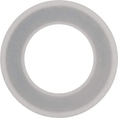 Made in USA - 3" Pipe, 3-1/16" ID x 5-3/8" OD Flange Gasket - PTFE, White, 3/32" Thick - Industrial Tool & Supply