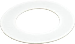 Made in USA - 4" Pipe, 4" ID x 6-7/8" OD Flange Gasket - PTFE, White, 3/32" Thick - Industrial Tool & Supply