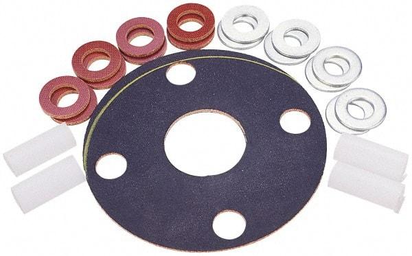 Made in USA - 10" Pipe, 10" ID x 16" OD Flange Gasket - Neoprene Rubber, 1/8" Thick - Industrial Tool & Supply