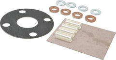 Made in USA - 2" Pipe, 2" ID x 6" OD Flange Gasket - Neoprene Rubber, 1/8" Thick - Industrial Tool & Supply