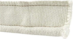 Made in USA - 5/8" Bulb Diam, 2-1/2" Overall Width, Fiberglass Tadpole Gasketing - 25' Long, White - Industrial Tool & Supply