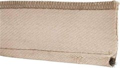 Made in USA - 3/8" Bulb Diam, 2-1/2" Overall Width, Silica Tadpole Gasketing - 25' Long, Tan - Industrial Tool & Supply