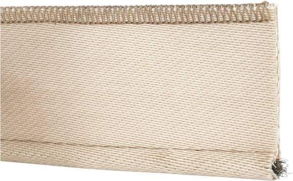 Made in USA - 3/8" Bulb Diam, 3" Overall Width, Silica Tadpole Gasketing - 25' Long, Tan - Industrial Tool & Supply