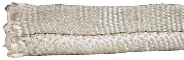 Made in USA - 1/2" Bulb Diam, 1-1/4" Overall Width, Silica Tadpole Gasketing - 25' Long, Tan - Industrial Tool & Supply