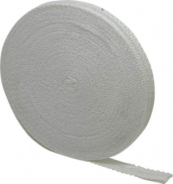 Made in USA - 1/16" Thick x 1" Wide, Fiberglass Gasket Tape - 100' Long, Tan - Industrial Tool & Supply