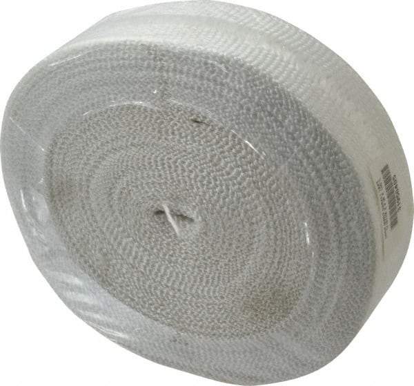 Made in USA - 1/16" Thick x 2" Wide, Fiberglass Gasket Tape - 100' Long, Tan - Industrial Tool & Supply