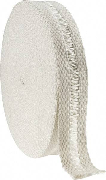 Made in USA - 1/8" Thick x 2" Wide, Fiberglass Gasket Tape - 100' Long, Tan - Industrial Tool & Supply