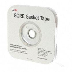 Made in USA - 0.04" Thick x 1/2" Wide, Gore-Tex Gasket Tape - 50' Long, White - Industrial Tool & Supply