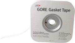 Made in USA - 0.02" Thick x 1" Wide, Gore-Tex Gasket Tape - 50' Long, White - Industrial Tool & Supply