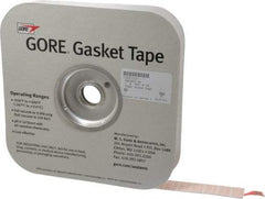 Made in USA - 0.065" Thick x 1" Wide, Gore-Tex Gasket Tape - 50' Long, White - Industrial Tool & Supply