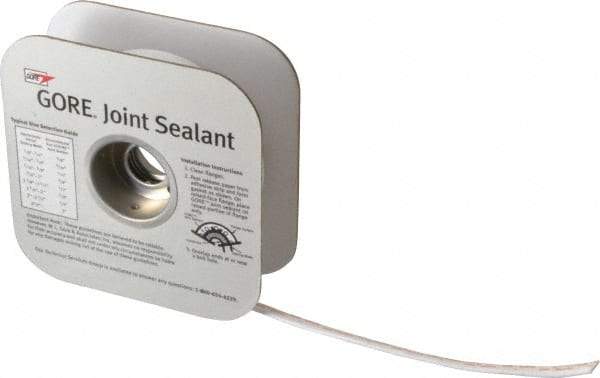 Value Collection - 50' Long x 1/4" Wide Gore Tex Joint Sealant - White, 7/16 to 5/8" Approximate Flange Form Width - Industrial Tool & Supply