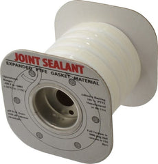 Made in USA - 15' Long x 5/8" Wide Economy PTFE Joint Sealant - Industrial Tool & Supply
