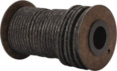 Made in USA - 1/8" x 50' Spool Length, Acrylic Fiber Graphite Yarn Compression Packing - 500° F Max, Dark Gray - Industrial Tool & Supply