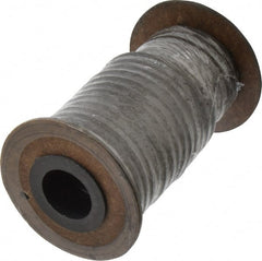 Made in USA - 3/16" x 22' Spool Length, Acrylic Fiber Graphite Yarn Compression Packing - Industrial Tool & Supply