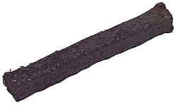 Made in USA - 5/16" x 25' Spool Length, Graphite Yarn Compression Packing - 3,500 Max psi, -450 to 6000° F, Dark Gray - Industrial Tool & Supply