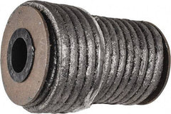 Made in USA - 1/4" x 29.4' Spool Length, Acrylic Fiber Graphite Yarn Compression Packing - 500° F Max, Dark Gray - Industrial Tool & Supply