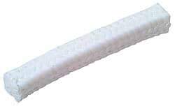 Made in USA - 3/8" x 4.1' Spool Length, PTFE/Soft Filament Compression Packing - 1,000 Max psi, -450 to 500° F, White - Industrial Tool & Supply