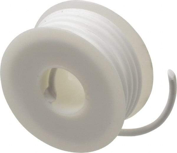 Made in USA - 5/32" x 15' Spool Length, PTFE Compression Packing - -450 to 550° F, White - Industrial Tool & Supply