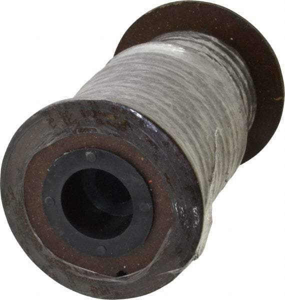 Made in USA - 3/16" x 19.4' Spool Length, Graphite Impregnated Aramid Compression Packing - 1,800 Max psi, -50 to 600° F, Gray - Industrial Tool & Supply