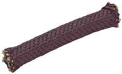 Made in USA - 5/8" x 2-2/5' Spool Length, Graphite Impregnated Aramid Compression Packing - 1,800 Max psi, -50 to 600° F, Gray - Industrial Tool & Supply