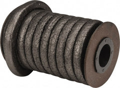 Made in USA - 3/8" x 12.4' Spool Length, Graphite Impregnated Aramid Compression Packing - Industrial Tool & Supply