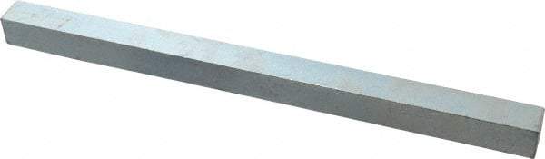 Made in USA - 12" Long x 3/4" High x 3/4" Wide, Zinc-Plated Oversized Key Stock - C1018 Steel - Industrial Tool & Supply