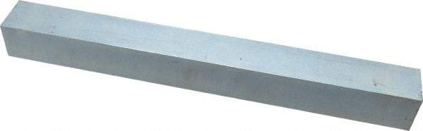 Made in USA - 12" Long x 1-1/4" High x 1-1/4" Wide, Zinc-Plated Oversized Key Stock - C1018 Steel - Industrial Tool & Supply