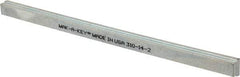 Made in USA - 12" Long, Zinc-Plated Step Key Stock for Gears - C1018 Steel - Industrial Tool & Supply