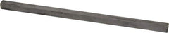 Made in USA - 12" Long x 1/2" High x 1/2" Wide, Undersized Key Stock - 18-8 Stainless Steel - Industrial Tool & Supply