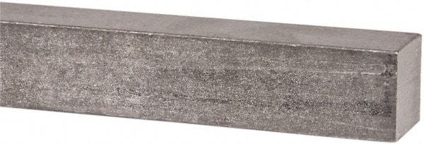 Made in USA - 12" Long x 1" High x 1" Wide, Undersized Key Stock - 18-8 Stainless Steel - Industrial Tool & Supply