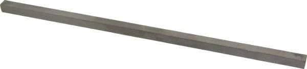 Made in USA - 12" Long x 3/8" High x 3/8" Wide, Undersized Key Stock - Type 316 Stainless Steel - Industrial Tool & Supply