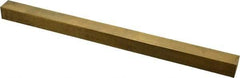 Made in USA - 12" Long x 3/4" High x 3/4" Wide, Over/Undersized Key Stock - Alloy 360 Brass - Industrial Tool & Supply